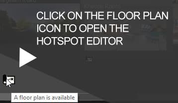 Click on Floor Plan Icon in the Main Workspace to open the Floor Plan Hotspot Editor