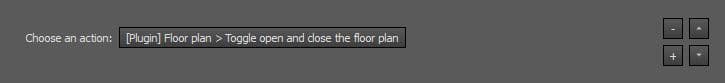 Menu window of «Toggle Open and Close The Floor Plan» action