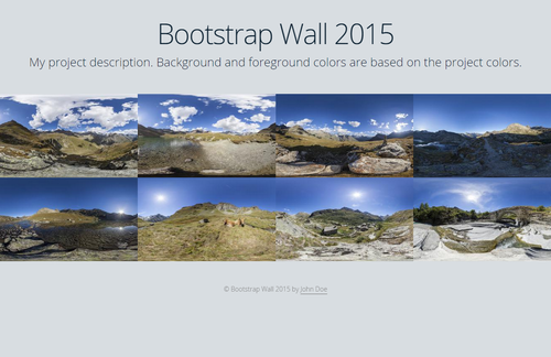 Bootstrap Wall Template
